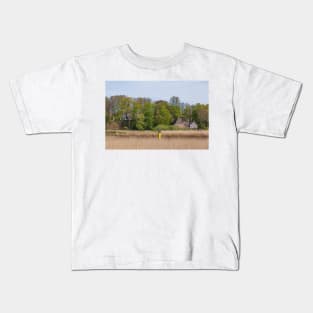 Raschen's shipyard on the Lesum River, Bremen-Lesum, Bremen-Nord, Bremen Kids T-Shirt